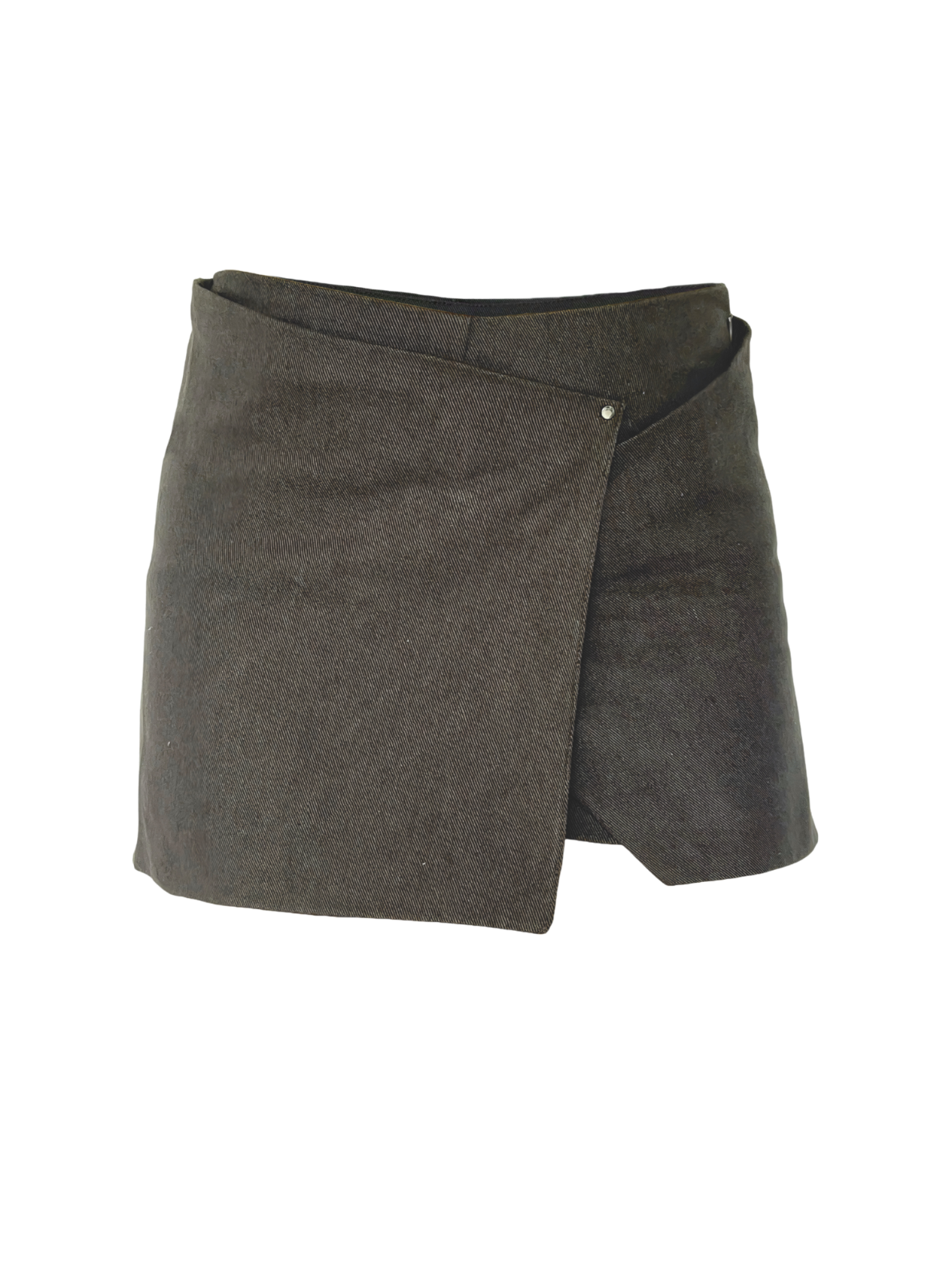 Dark gray skirt on a white background